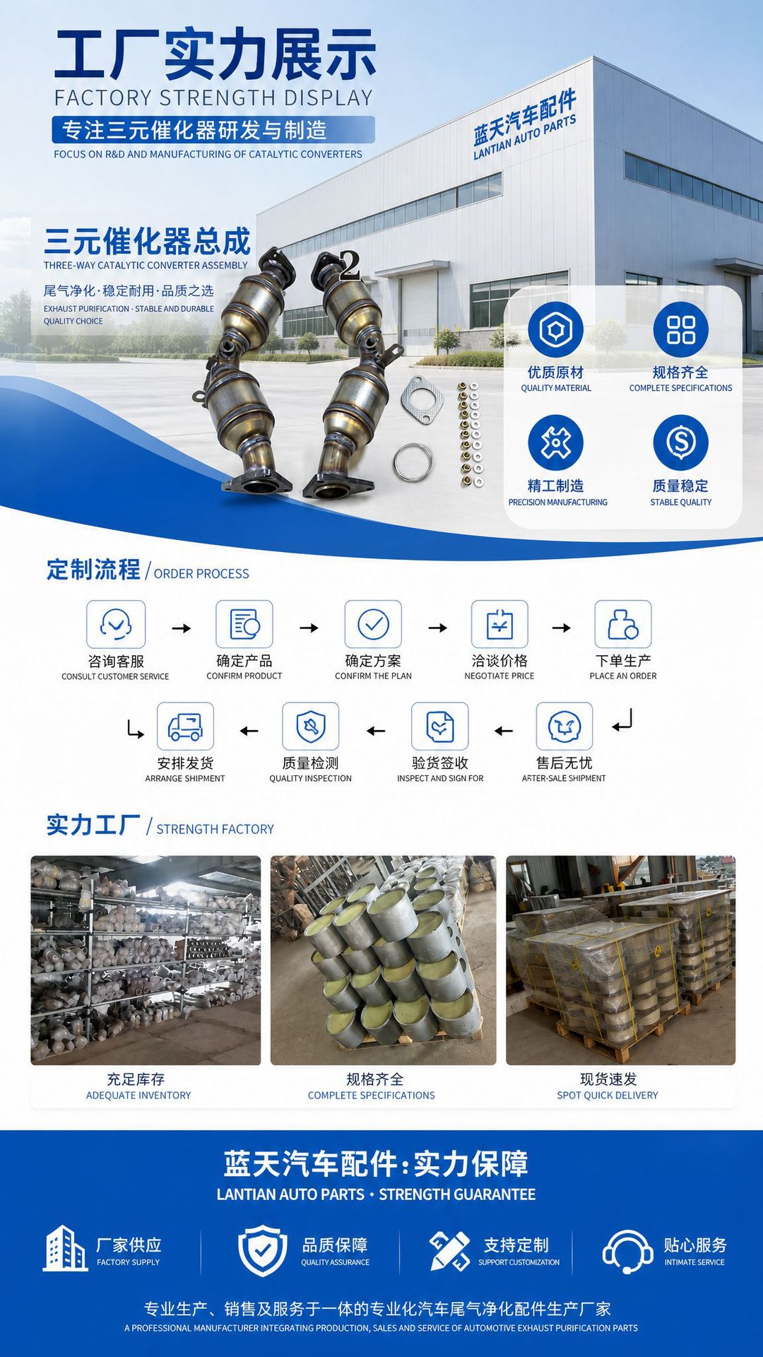 Cross-border applicable Infiniti three-way catalytic converter, automotive exhaust purification assembly, three-way catalytic converter