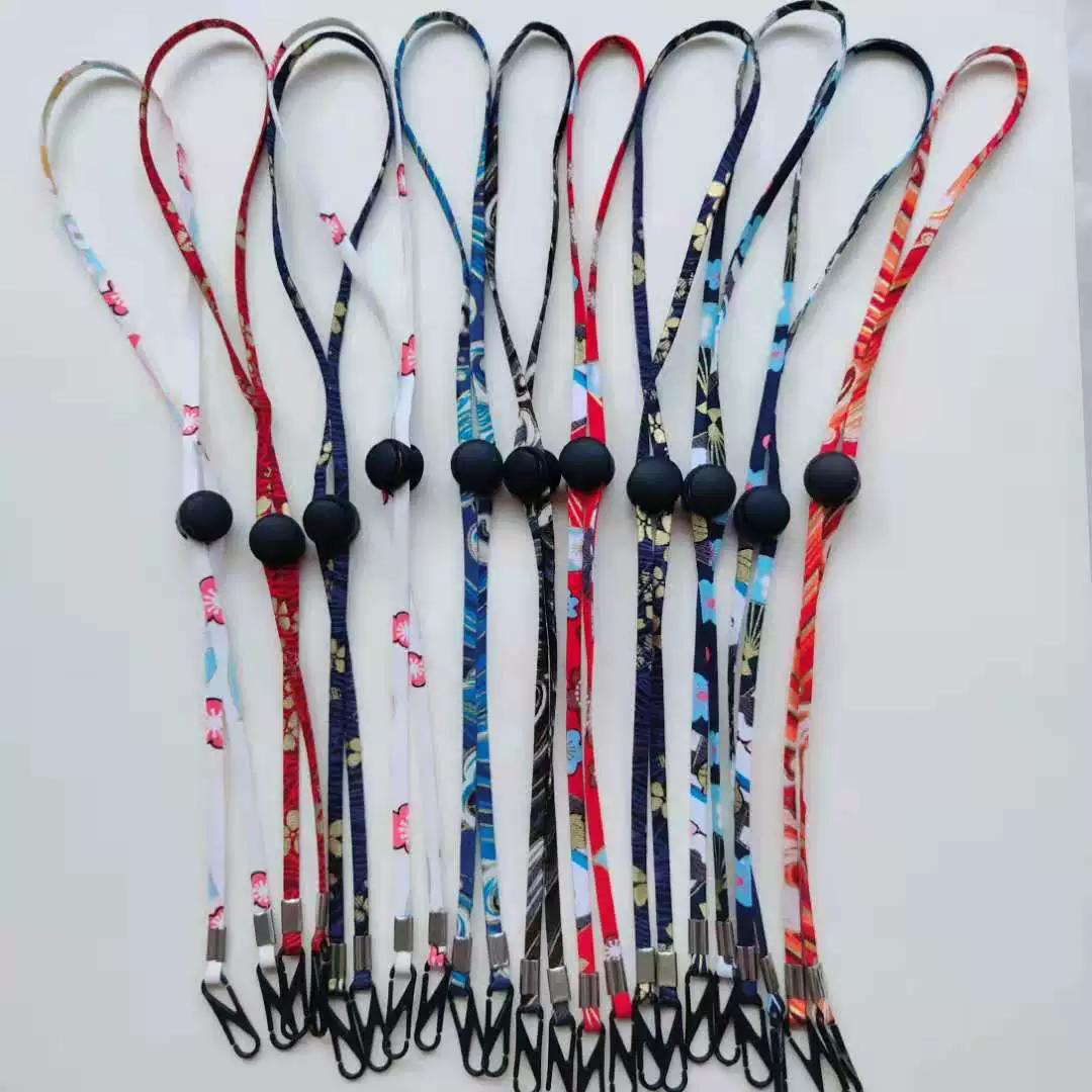 Трансграничные горячей продажи цвет печатных маска веревка жаккард талреп Регулируемая пряжка маска с хлопковой нитью расширение очки талреп