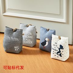 创意门挡布艺门挡防撞阻塞字母刺绣美人鱼门挡家居装饰门后阻挡