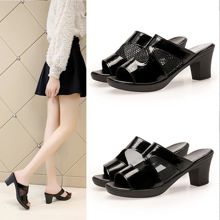 Sandale damă, tip șlapi, pentru petreceri de interior, sintetice, ușoare, impermeabile_voghion.com