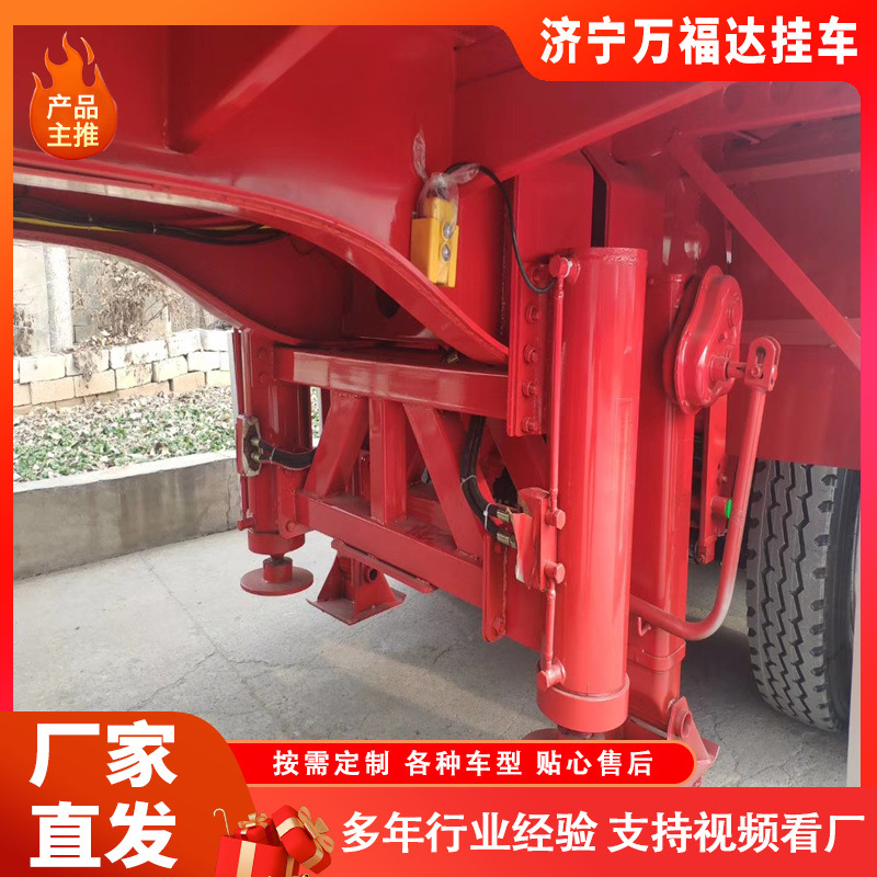 Workshop Turnover Heavy Material Transfer Trailer Low Flatbed Large Piece Transport Semi-Trailer Container Transport Semi-Trailer