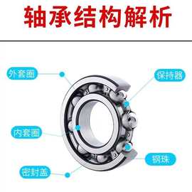 高速电机轴承6300 6301 6302 6303 6304 6305 6306 6307-2RZ