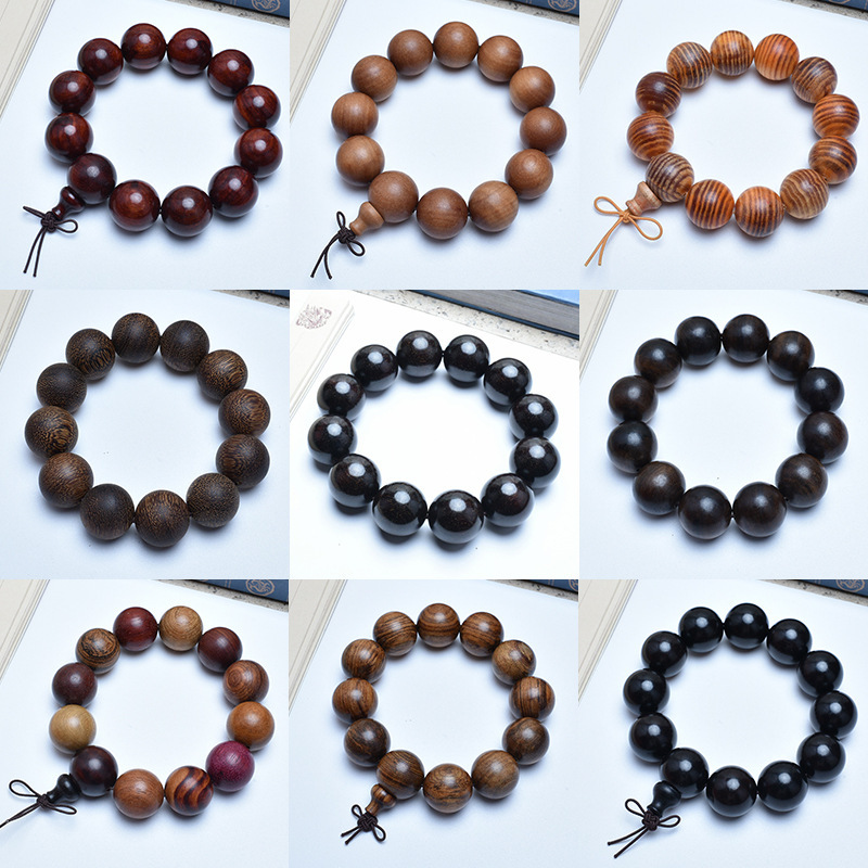 Popular Wooden Bracelets, Agarwood, Sea Yellow Rosewood, Golden Silk Nan, Rosewood, Prayer Beads, Live Broadcast, Buddhist Beads, Toy Manufacturers Wholesale
