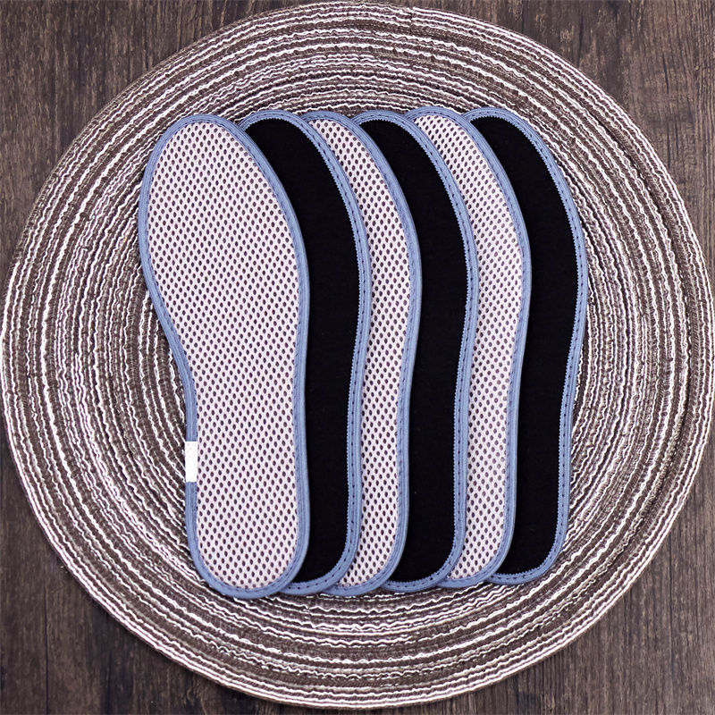 Xinxiang Buyun plantilla desodorante verano nuevo carbón de bambú medicina cuidado de los pies desodorante malla transpirable sudor-absorbente hombres Plantilla