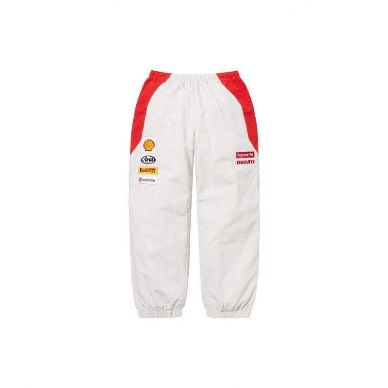 SUPREME SWEAT PANTS, callejera, callejera para hombres, pantalones sueltos de terciopelo, pantalones deportivos casuales.