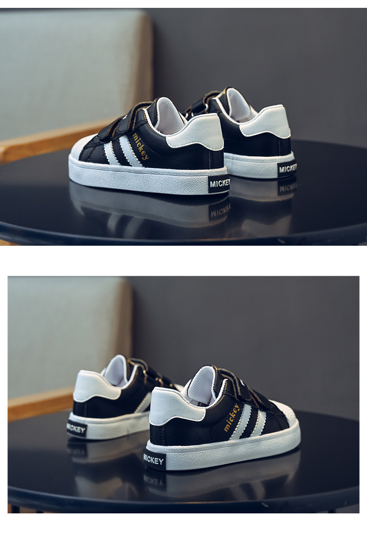 Shell Head per bambini 2023 Primavera/Estate Nuovi ragazzi e ragazze Velcro Suola morbida Piccola tavola sportiva coreana traspirante bianca_voghion.com