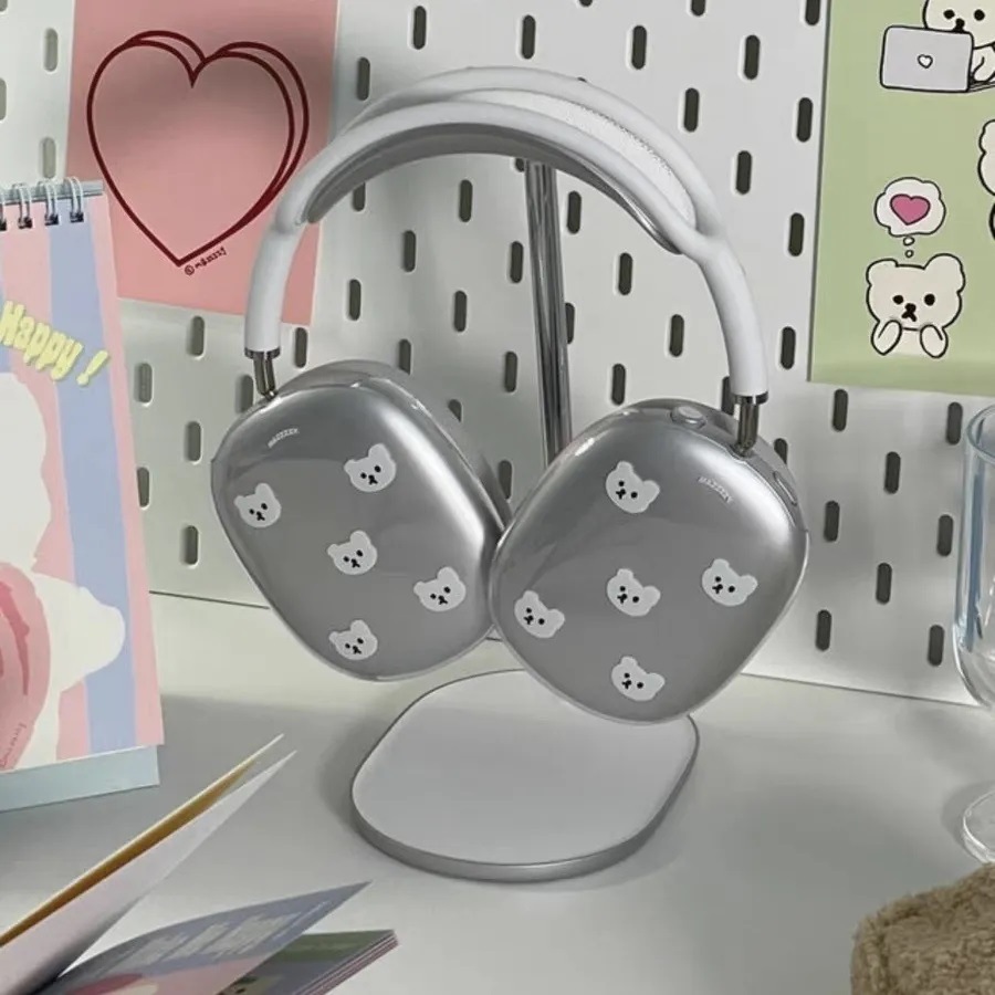 Nicho coreano simplista encantador pintado a mano para cubrir airpodsmax cubierta de auriculares cubierta de dibujos animados suaves image 3