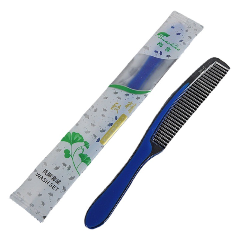 Wholesale Hotel Hotel disposable comb factory direct hotel room toiletries plastic long comb