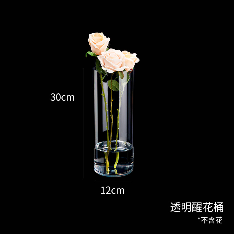 Maceta Resistente a la Presión y a las Caídas, Maceta Redonda Decorativa para Interiores, Maceta Transparente de Acrílico para Arreglos Florales, Venta al por Mayor para Floristerías