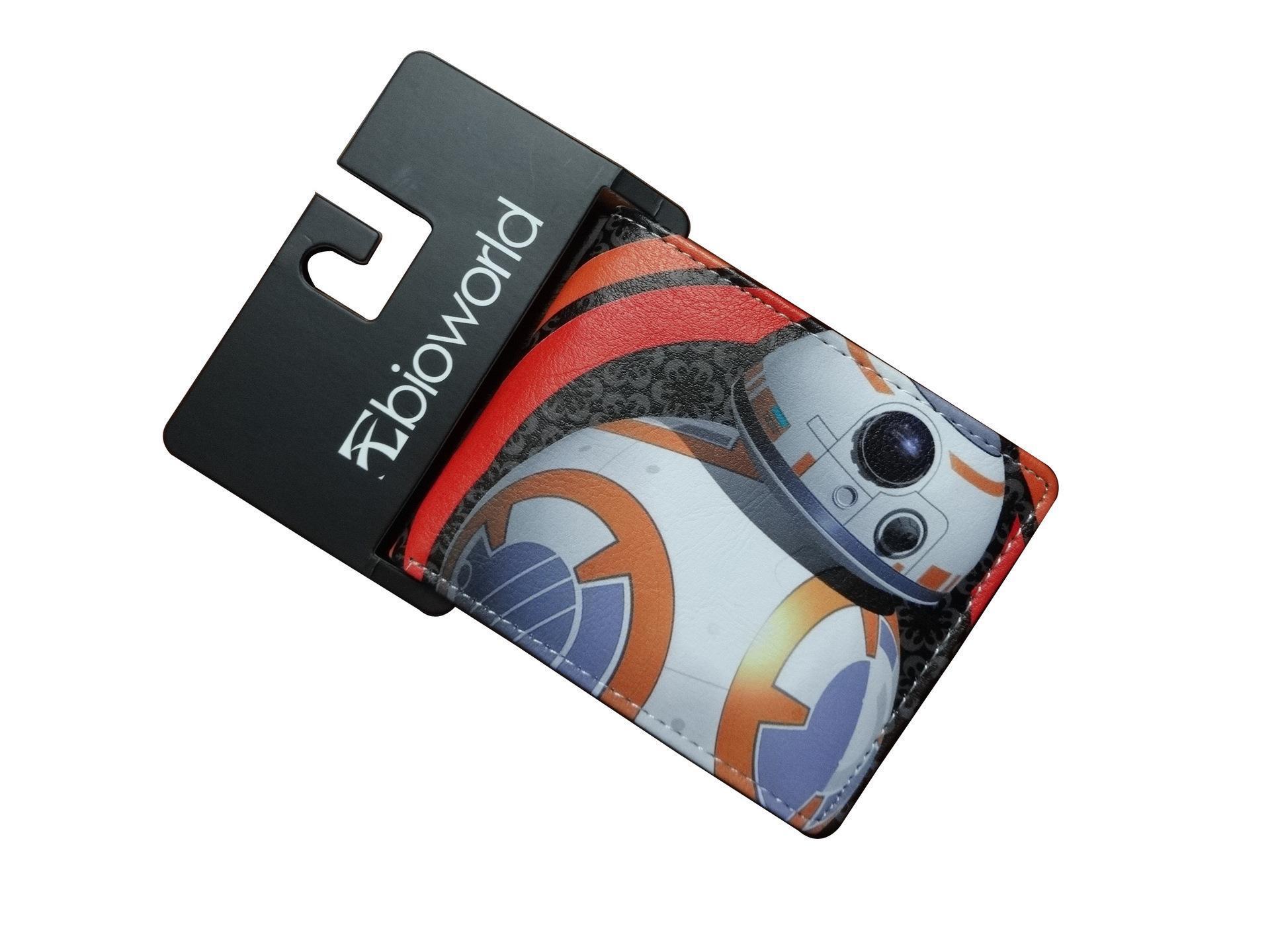 Cartera de Star Wars alrededor del cine y la televisión, guerrero negro, soldado blanco, cartera corta de dos plegados, cartera PU para hombres adolescentes