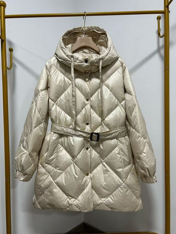 秋冬新款欧洲站菱格短款收腰显瘦连帽max女羽绒服外套|undefined