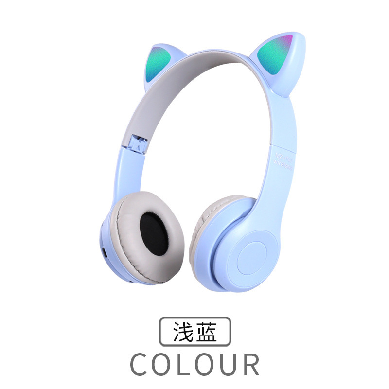 クロスボーダー専用MZ47新型p47M猫耳発光ステレオヘッドセットbluetoothヘッドセットメーカー直供|undefined