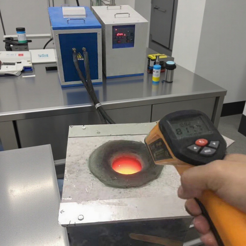 小型中频熔炼炉金属感应加热熔化炉100kg铜废铜熔炼铸造设备