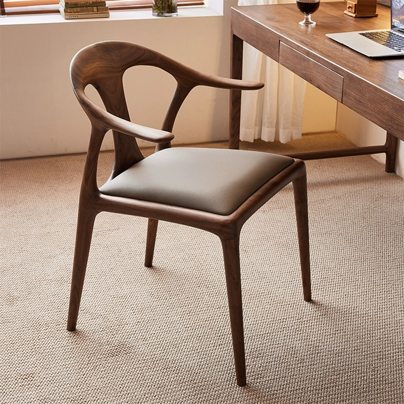 Cross-Border Production of Ash Wood Finished Dining Chairs, Black Walnut Minimalist Home-Use Duckbill Chairs, Nordic Style Rubberwood Chairs Cross-Border Production of Ash Wood Finished Dining Chairs, Black Walnut Minimalist Home-Use Duckbill Chairs, Nordic Style Rubberwood Chairs