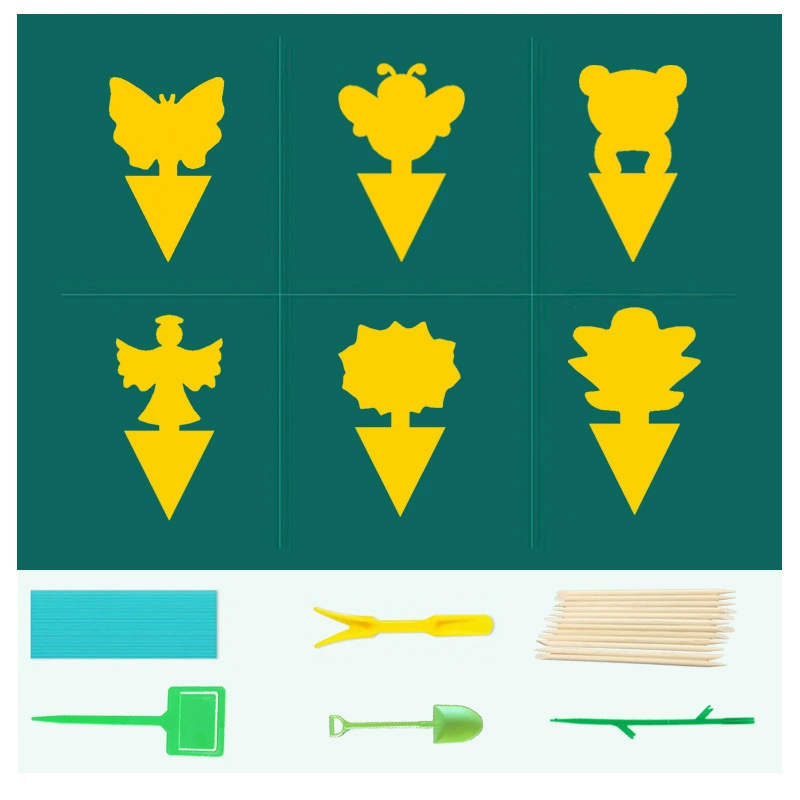 Двусторонняя ловушка для насекомых: желтая ловушка для бабочек, ловушка для мух, наклейка-ловушка для насекомых, незаменимый инструмент для сада