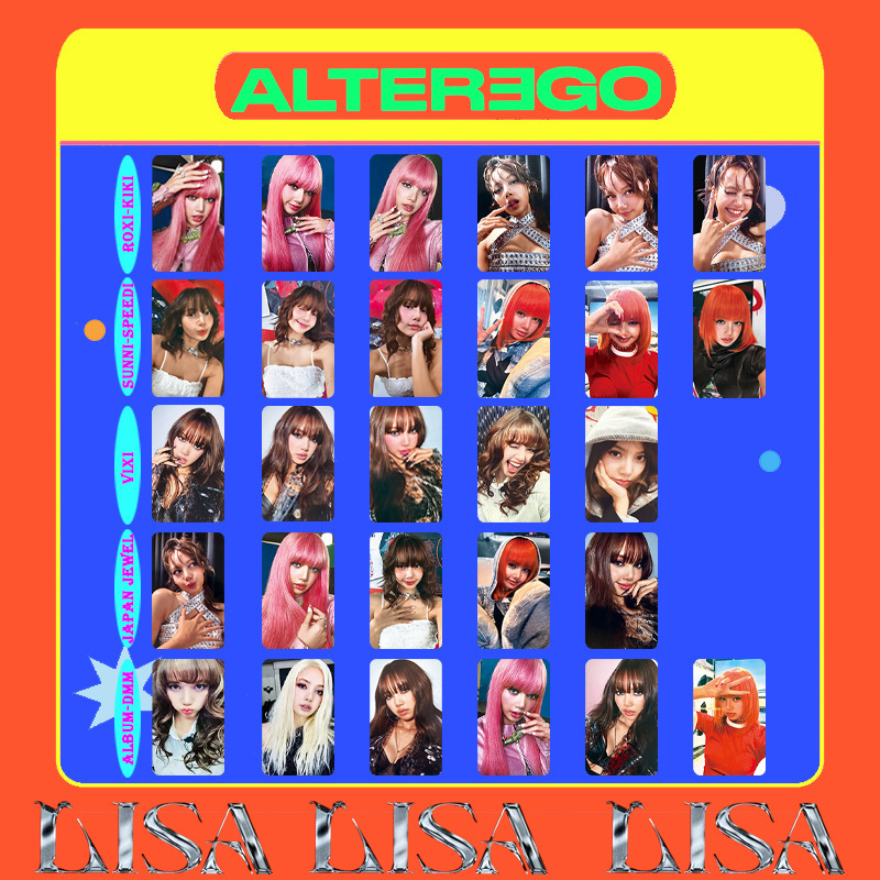 Blackpink Pink Lisa Solo2 Daily Single Alterego Rose Park Caiying Jisoo Photo Card