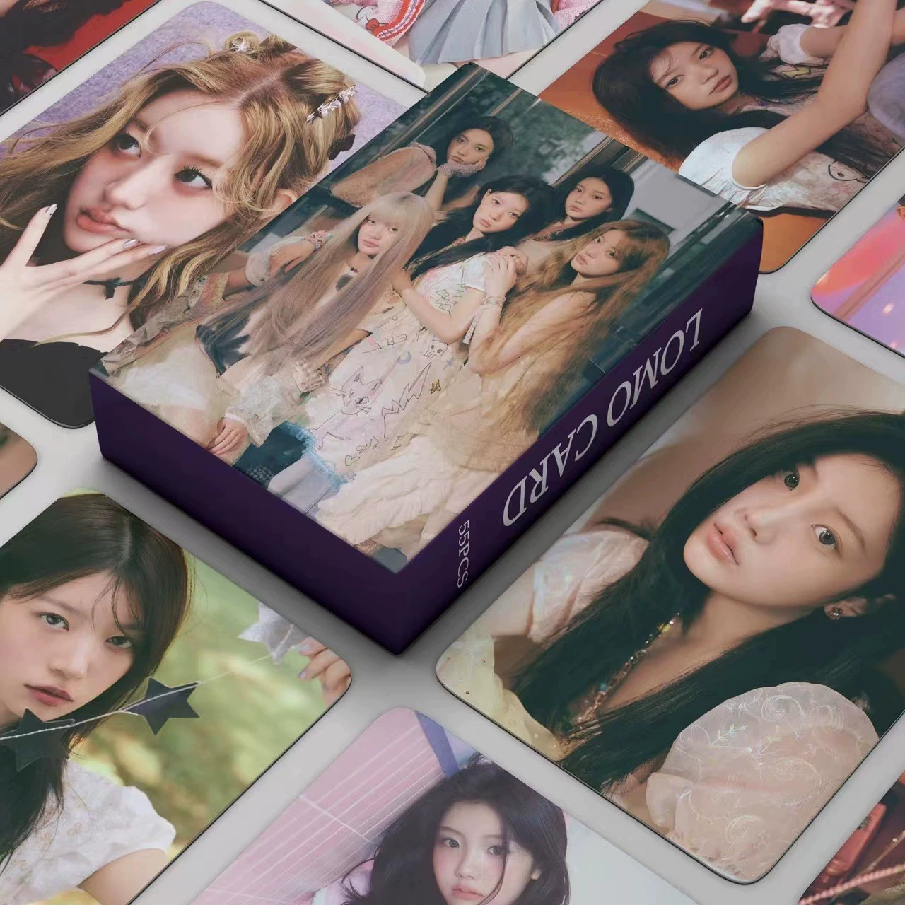 Большое количество 55 ILLIT альбомов YUNAH MINJU в наличии, периферийные карты KPOP-звезды, маленькие карточки LOMO
