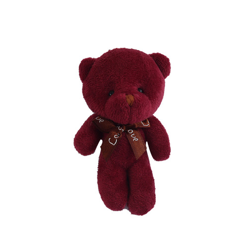 Teddy one-piece bear doll bear pendant plush toy keychain children's gift manufacturer wholesale