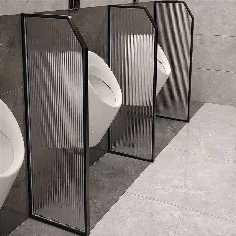 Нержавеющая сталь лицевая доска общественный туалет писсуар перегородка отель Changhong стекло простой экран мужской туалет перегородка