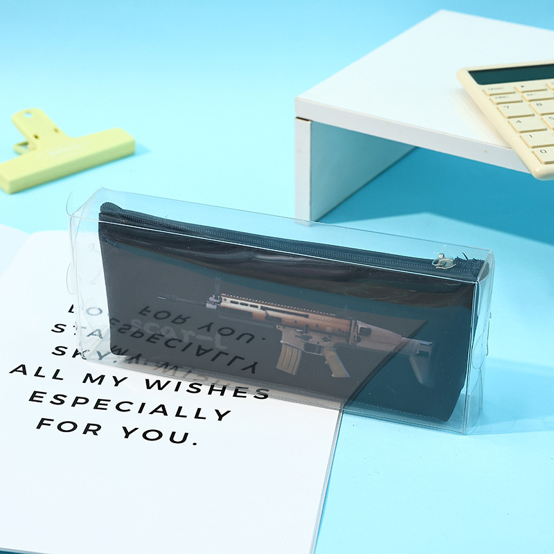 Estuche para lápices impermeable de una sola capa hexagonal, caja de papelería para niños de élite pacífica, caja de lápices de gran capacidad para estudiantes simples