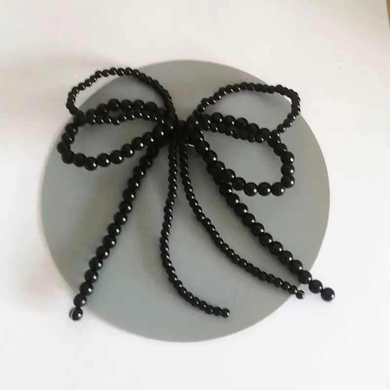 Lazo de perlas de encaje francés, sensación de alta calidad, pequeños accesorios de decoración de viento fragante, bolsos de lazo, accesorios de equipaje, accesorios