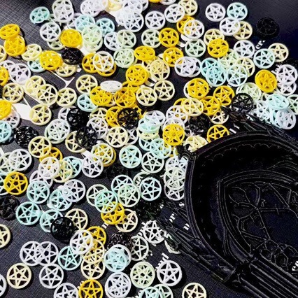 Trendy Magic Circle Dopamine Colorful Punk Style Decorations DIY Filling Card Brick Decoration Shaking Toy Accessories Trendy Magic Circle Dopamine Colorful Punk Style Decorations DIY Filling Card Brick Decoration Shaking Toy Accessories