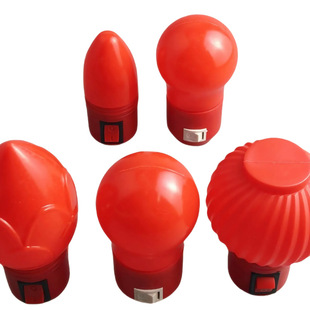 Plug-In Energy-Saving Night Light Led Warm Red Light Switch Always-On Light Wedding Bedside Soft Light Wall Lamp