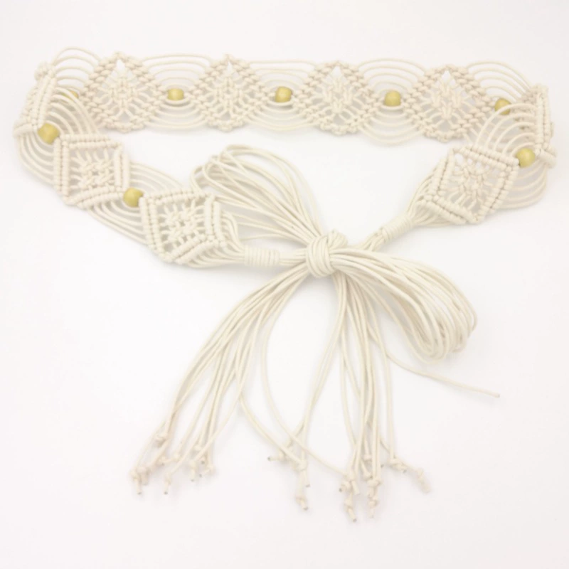 Этнический тюль belt woven пояс, бохо стиль, этнический стиль, цветы, корейский стиль