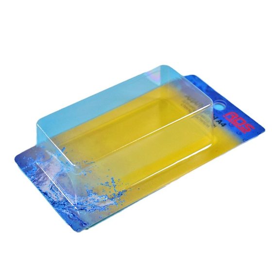 Color white cardboard card blister pet packaging box transparent pvc sliding card blister tool electronic folding blister box