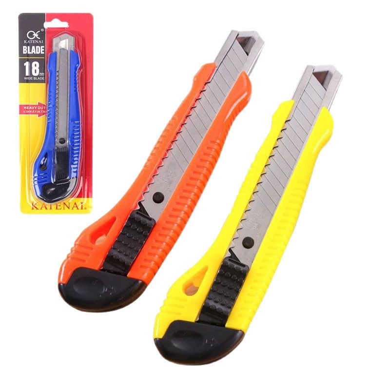 Cuchillo multiusos de plástico grande, cuchillo de papel, cuchillo para papel tapiz, cuchillo de papel de oficina, abridor de cajas de entrega exprés portátil, fabricante al por mayor