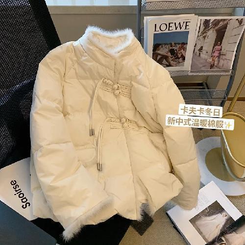新中式盘扣流苏棉服女冬2025新款设计感复古国风洋气立领棉衣外套|undefined