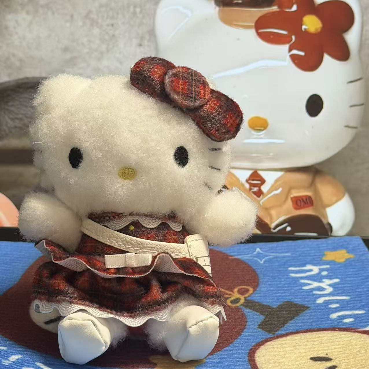 Amor hellokitty muñeca colgante llavero colgante bolsas de regalo bolsas de peluche lindo muñeca colgante lindo