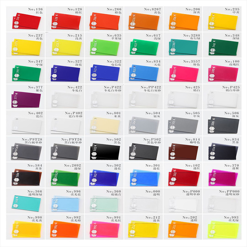 彩色亚克力板激光切割UV印刷钻石抛光透明有机板