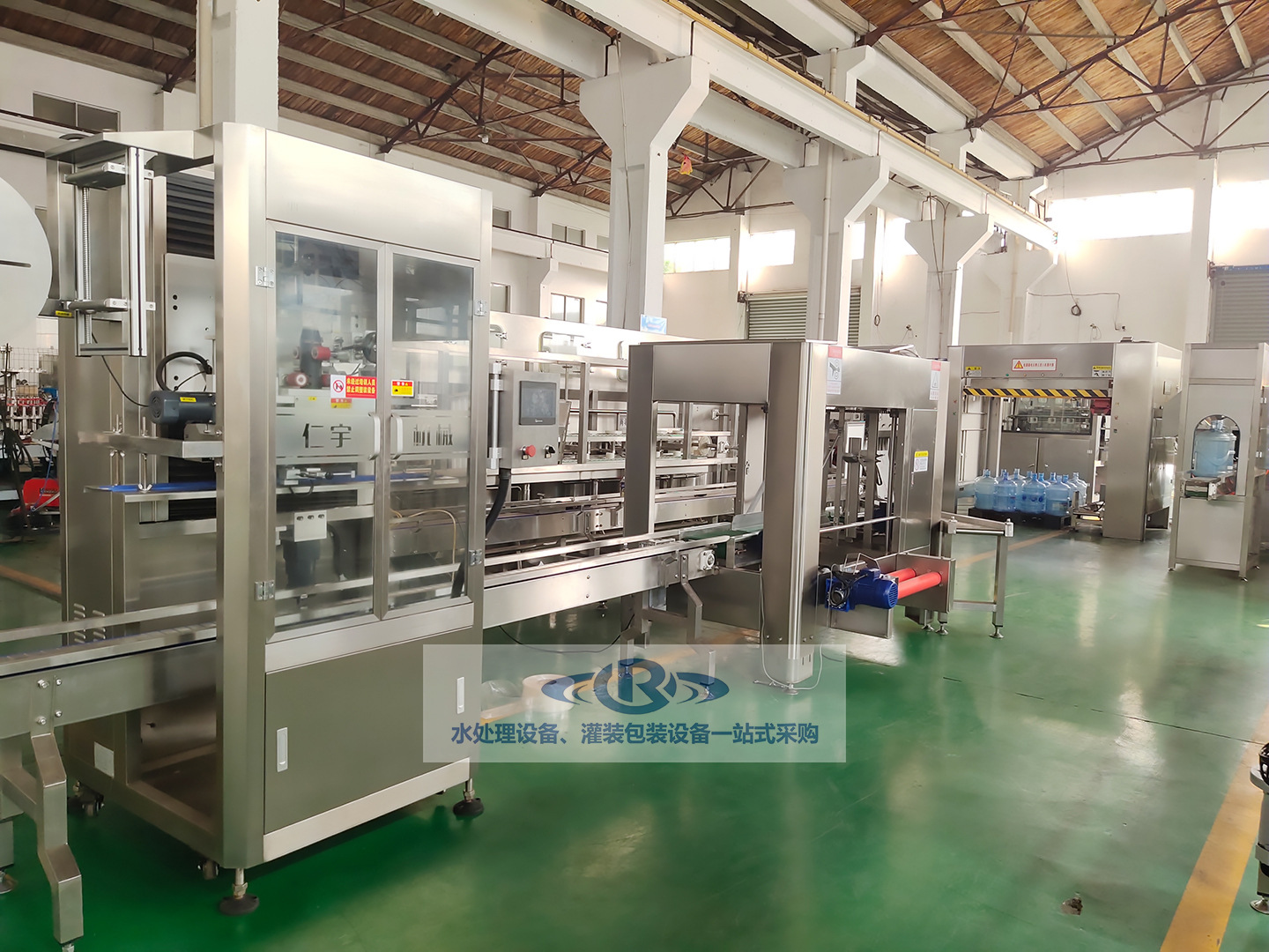 桶装水后端设备 码垛机套标机套袋机