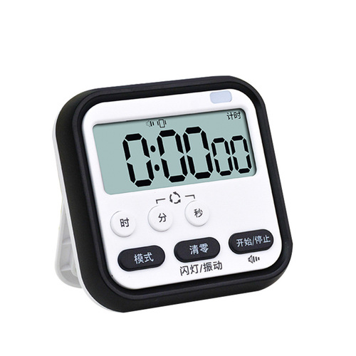 Self-discipline timer time manager electronic student kitchen baking alarm clock timer reminder with flashing light home