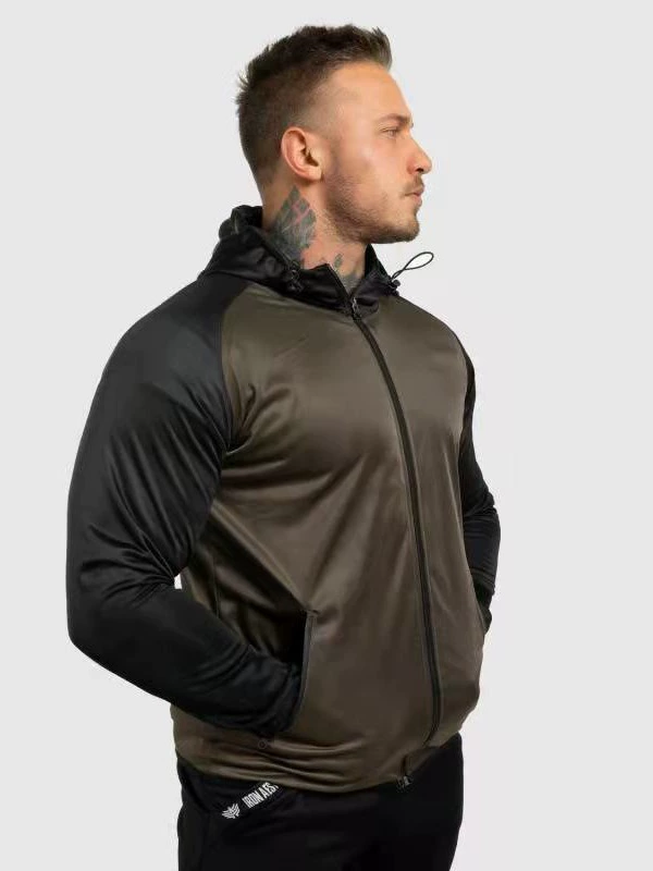 (Cross-border trading), sports sports suit for gym, fitted hoody, jacket, European style, for running
