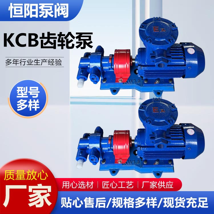 KCB齿轮泵+防爆电机大流量齿轮抽油泵自吸真空泵液压油泵