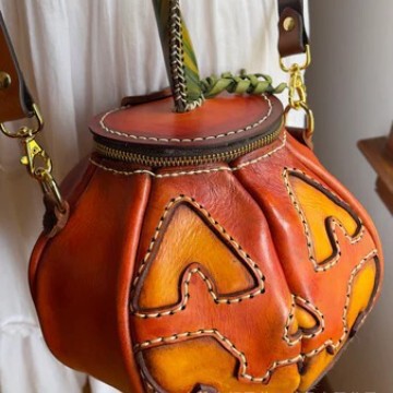 跨境新款The Great Pumpkin Bag大南瓜袋南瓜包包斜挎包|undefined