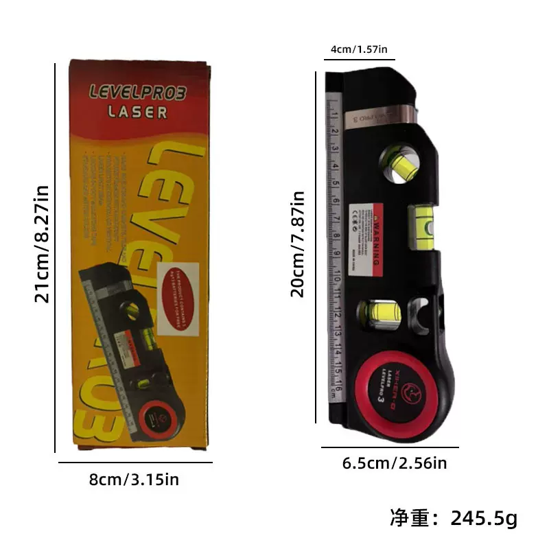 激光水平仪高精度红外线迷你小型实心平衡强磁家用水平尺测量垂直