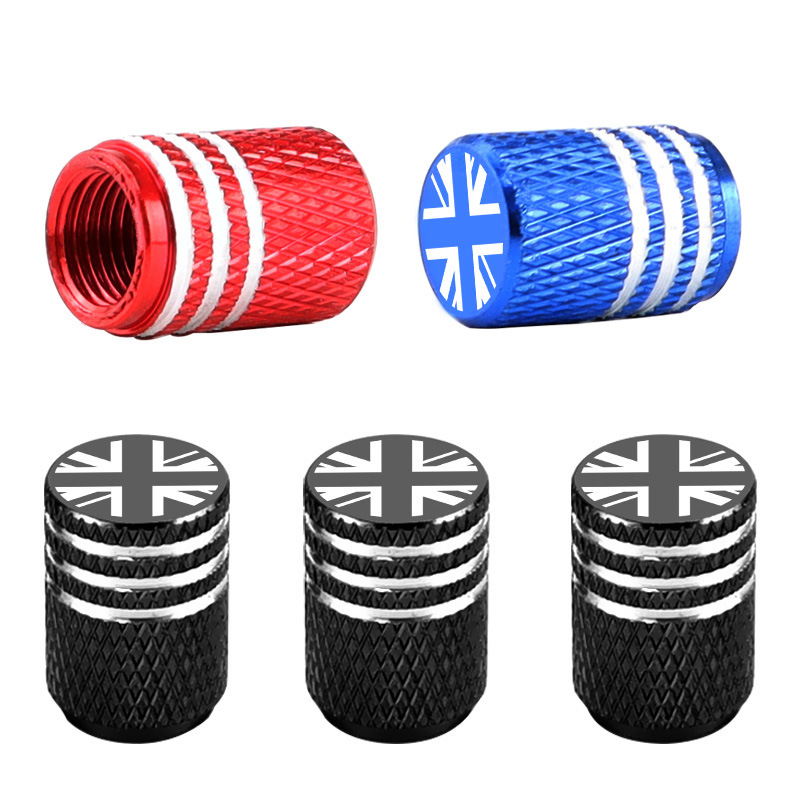 Car Universal Tire Flag Decorative Valve Cap Laser Engraving Multi-Logo Can Be Customized Valve Core Cap Cover