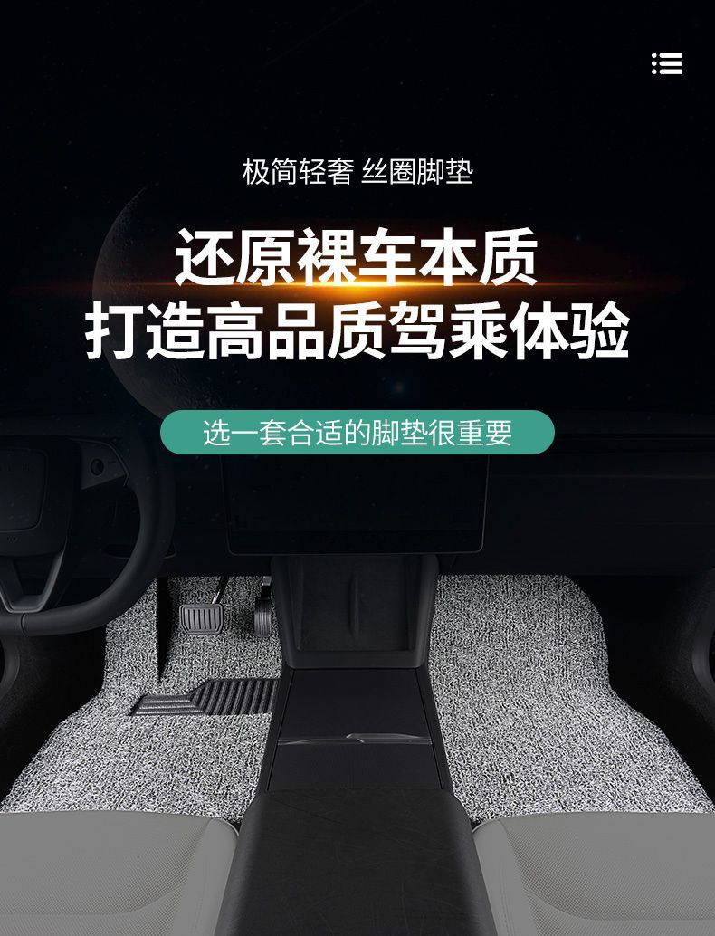 Suitable for Xpeng G3P7+ Mona M03 Car G6 Floor Mats P5 Wire Loop G9 Mat G3I Driver and Passenger Rear Seat Single Mat