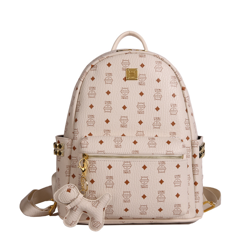 Colgante beige con cinturón