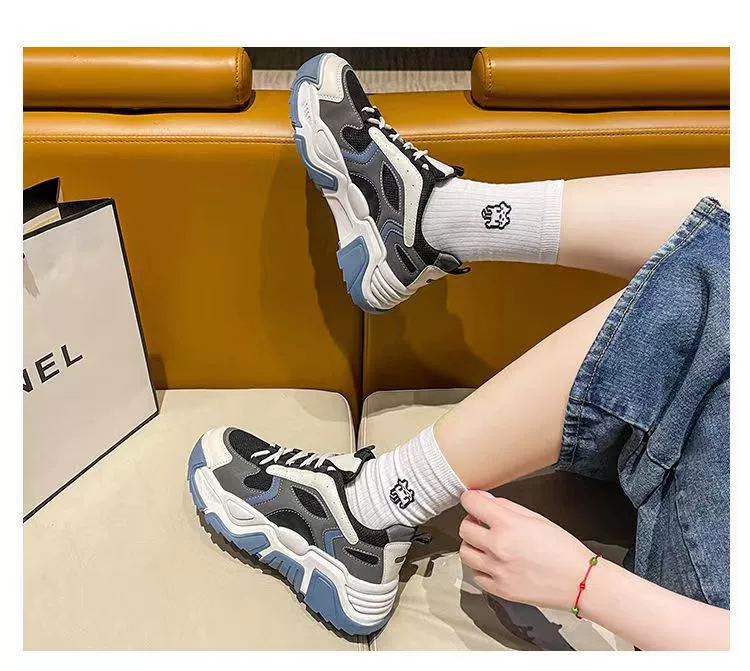 Модные женские кроссовки, осень 2022, Новая удобная повседневная сетчатая дышащая толстая подошва, нескользящая Мягкая обувь для бега Torre