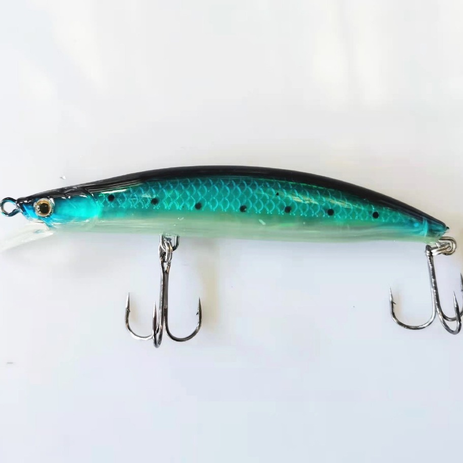 Fake bait Luya bait hard bait cross-border foreign trade far-sea fishing sea bass fishing hard bait luminous Mino 2 3
