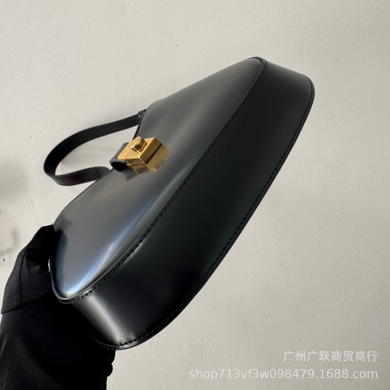 P ラダ レディース クレオ 光沢のある牛革 ショルダーバッグ 脇の下バッグ 高品質 リアルショット クロスボーダー用|undefined