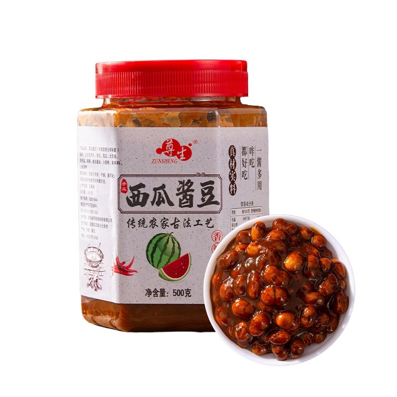 河南产西瓜酱豆纯手工老式网红辣椒黄豆酱夹馍拌饭炒菜|undefined
