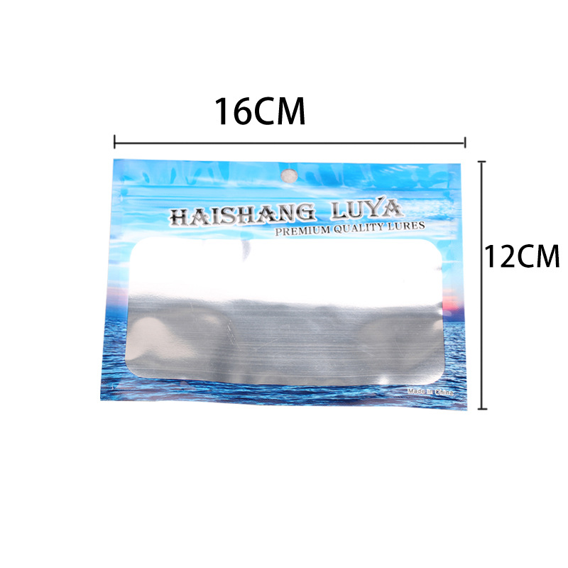 Manufacturer's fishing lure accessories packaging bag, fish food bag, self-sealing bag, fishing food printing compound bag