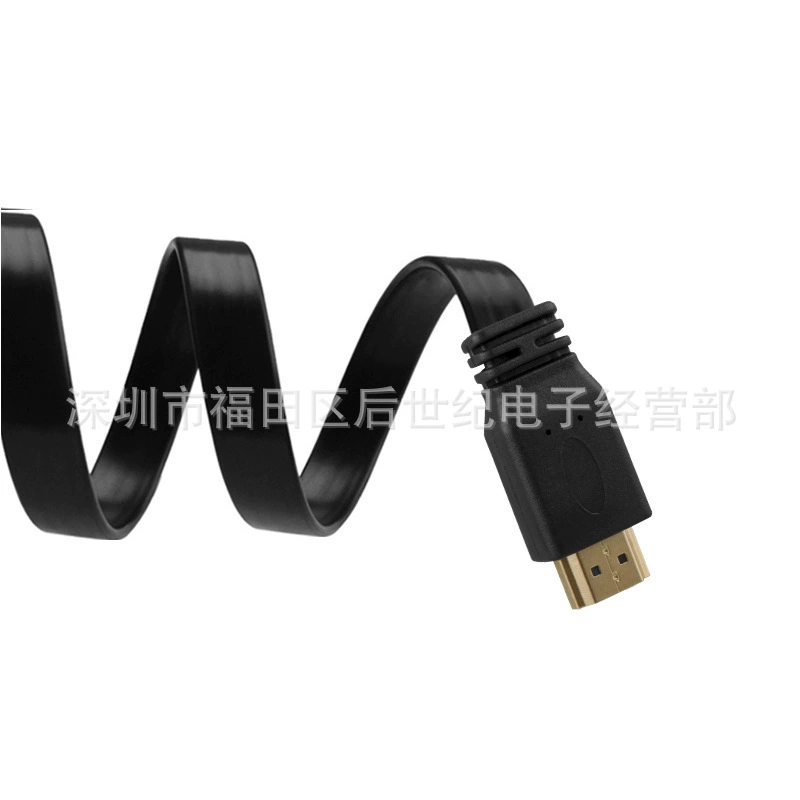 Заводская HDMI кабель высокой четкости, HDMI ультра короткий, плоский кабель Blu-ray 30 см, медная 1.4 версия