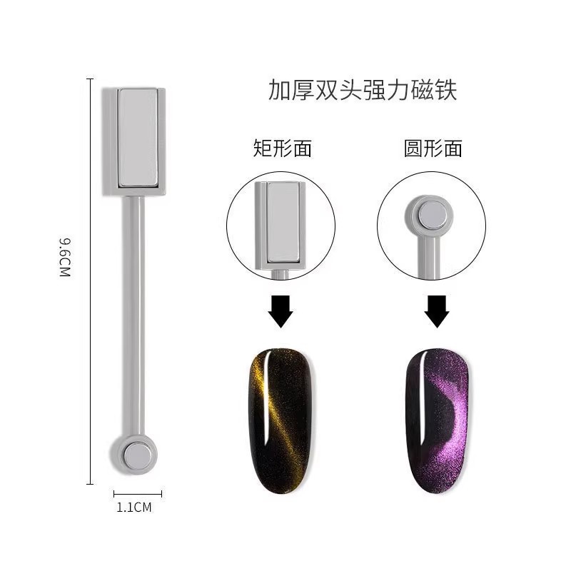 Mayorista imán de ojo de gato fuerte imán de patrón magnético manicura pegamento de manil de ojo de gato herramienta de absorción de hierro de fantasía