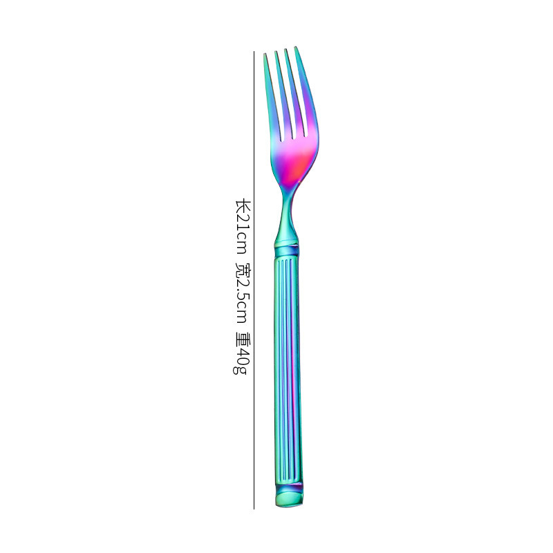 クロスボーダーローマ柱410ステンレス洋食食器5点セットナイフフォークスプーンホテル家庭用ステーキナイフデザートスプーン|undefined